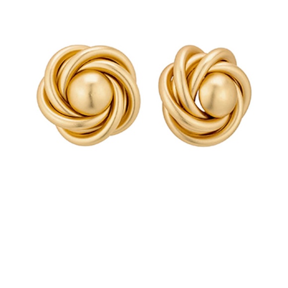 Love Knot Metal Clip Earrings - Picture 1 of 1
